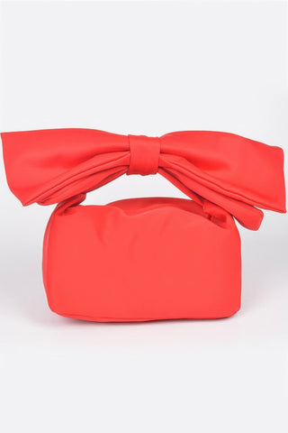 Nylon Bow Handle Women's Clutch Bag - Wear Arielle