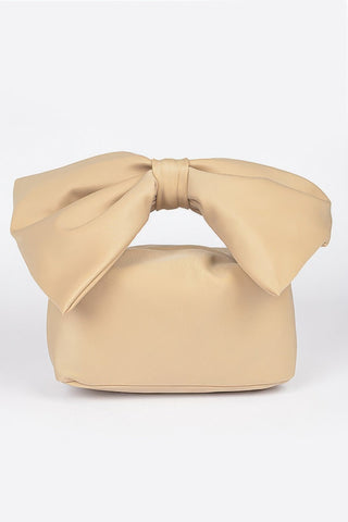 Nylon Bow Handle Women's Clutch Bag - Wear Arielle