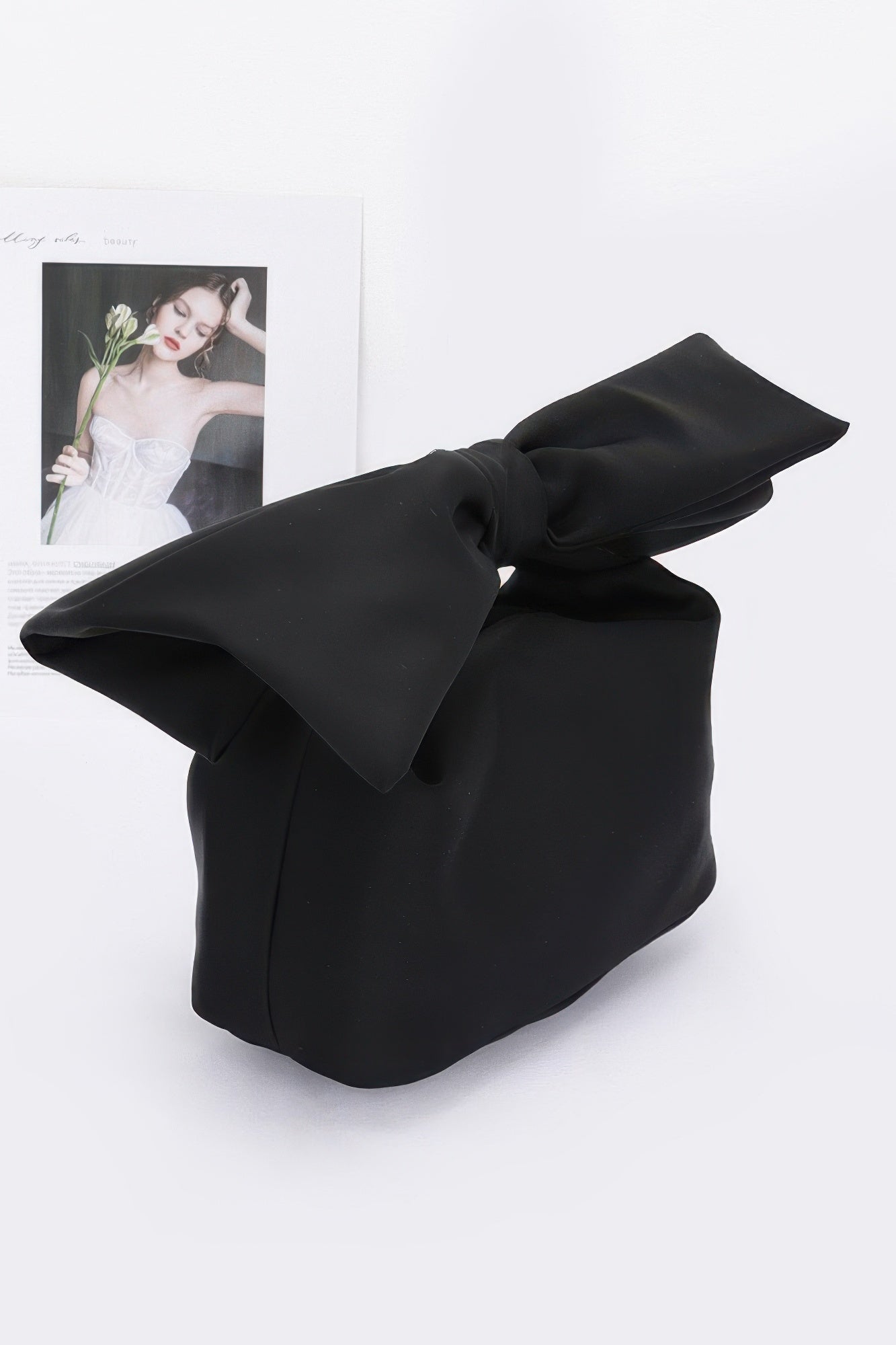 Nylon Bow Handle Women's Clutch Bag - Wear Arielle
