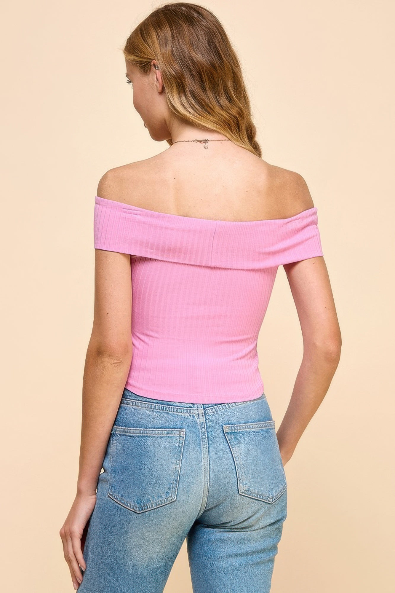 Off Shoulder Ribbed Top - Wear Arielle