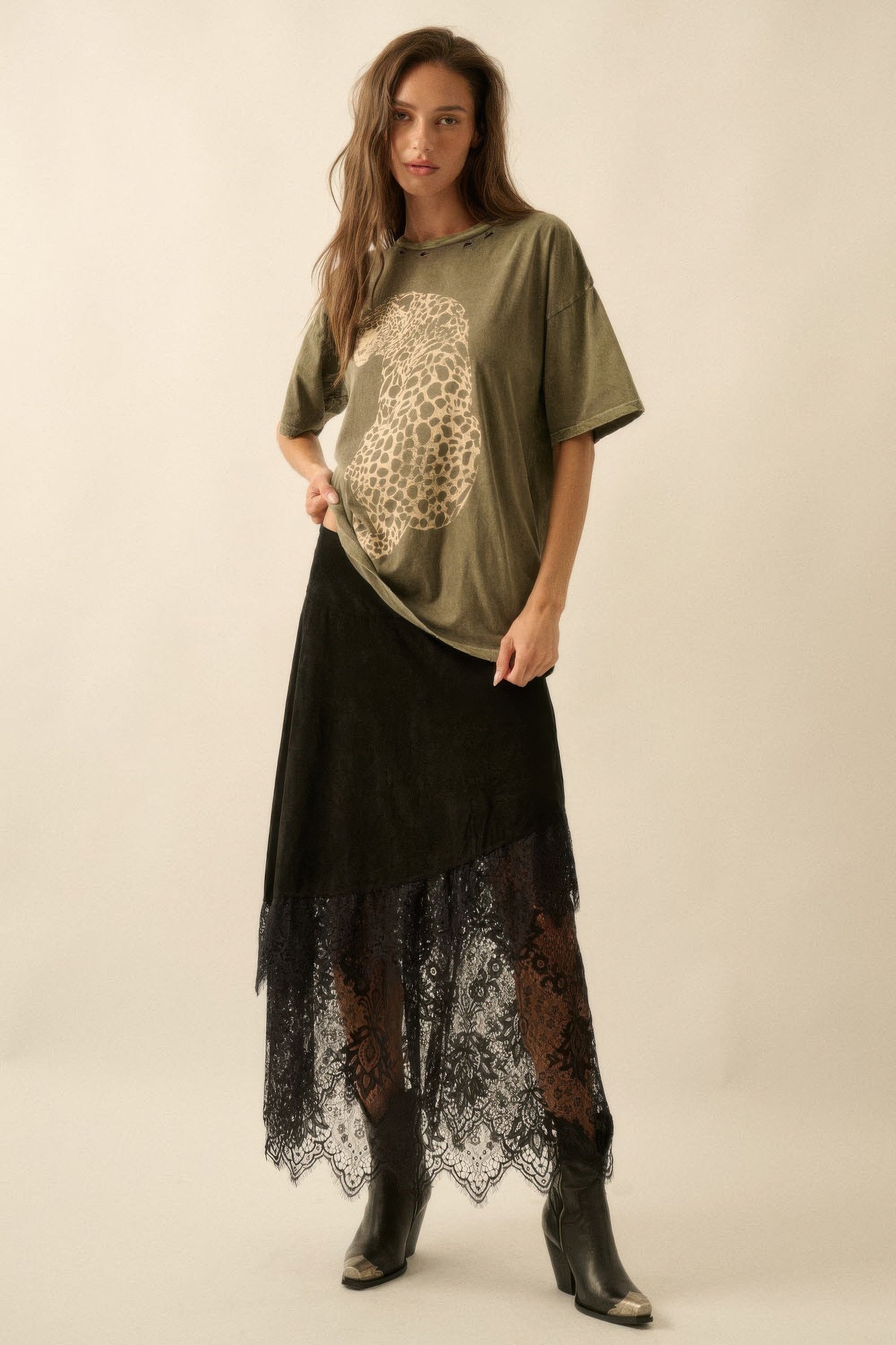 One Shoulder Side Slit Tie - up Maxi Dress - Wear Arielle