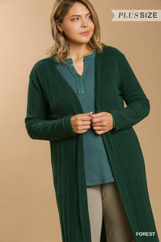 Open Front Long Body Cardigan - Wear Arielle
