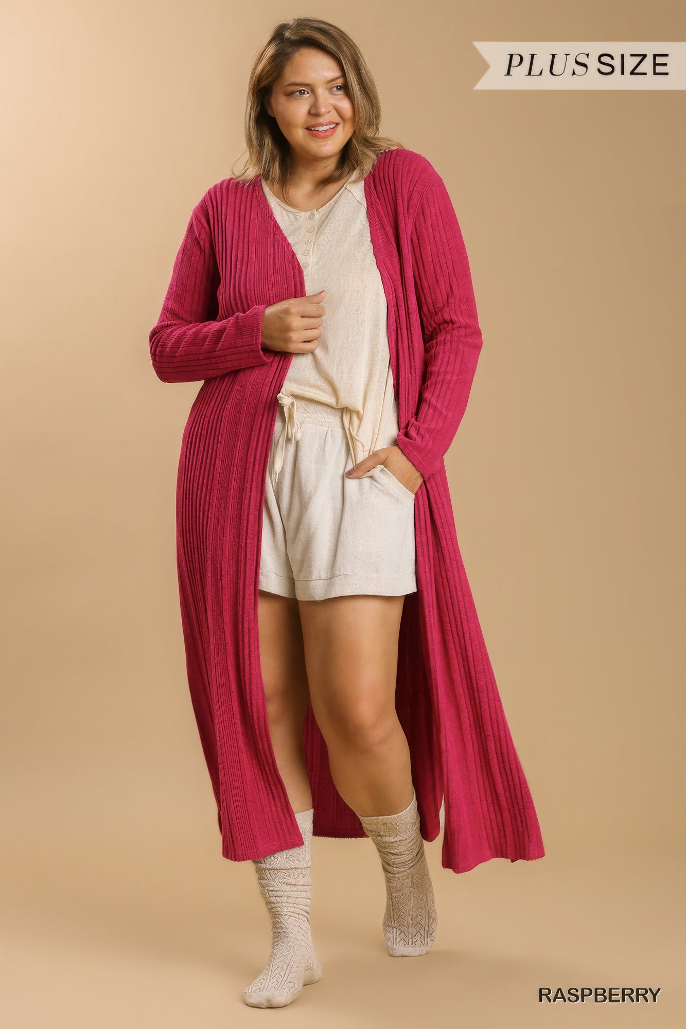 Open Front Long Body Cardigan - Wear Arielle