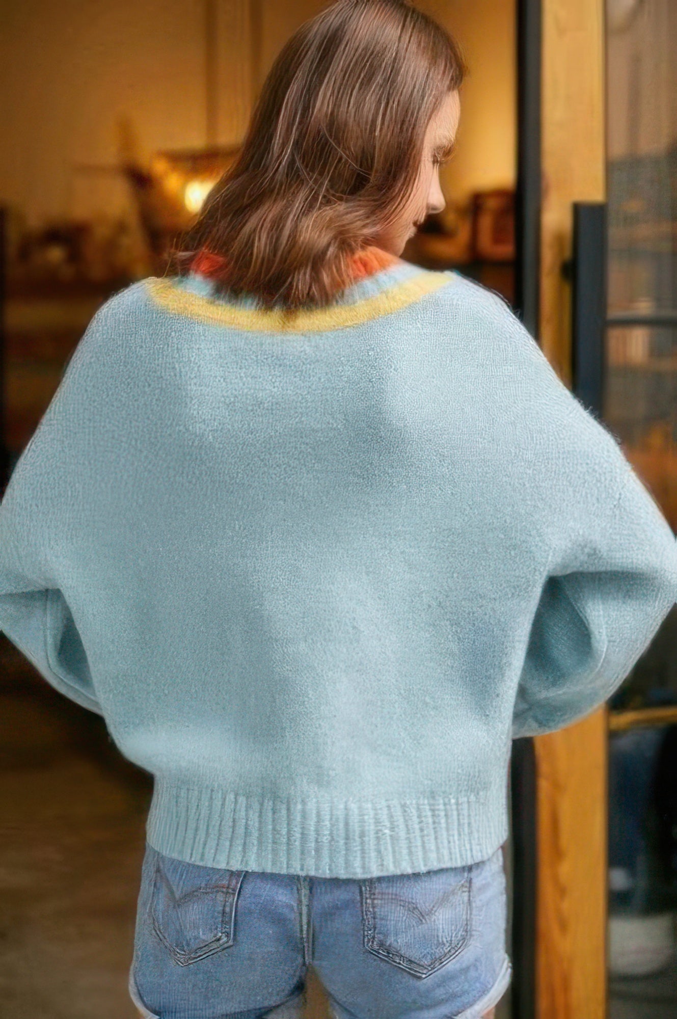 Overlap V Neck Sweater - Wear Arielle