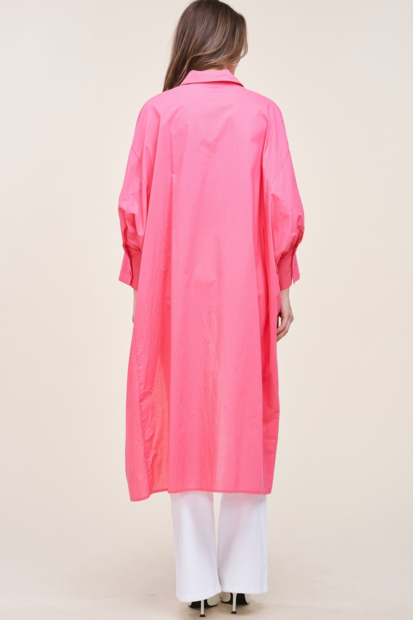 Oversized Shirt With Long Back - Wear Arielle