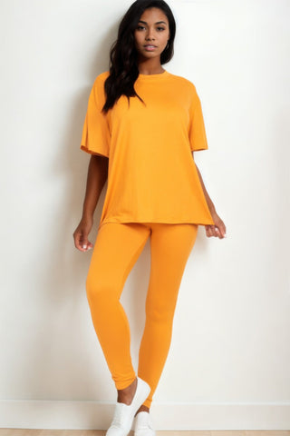 Oversized T-shirt & Leggings Set - Wear Arielle