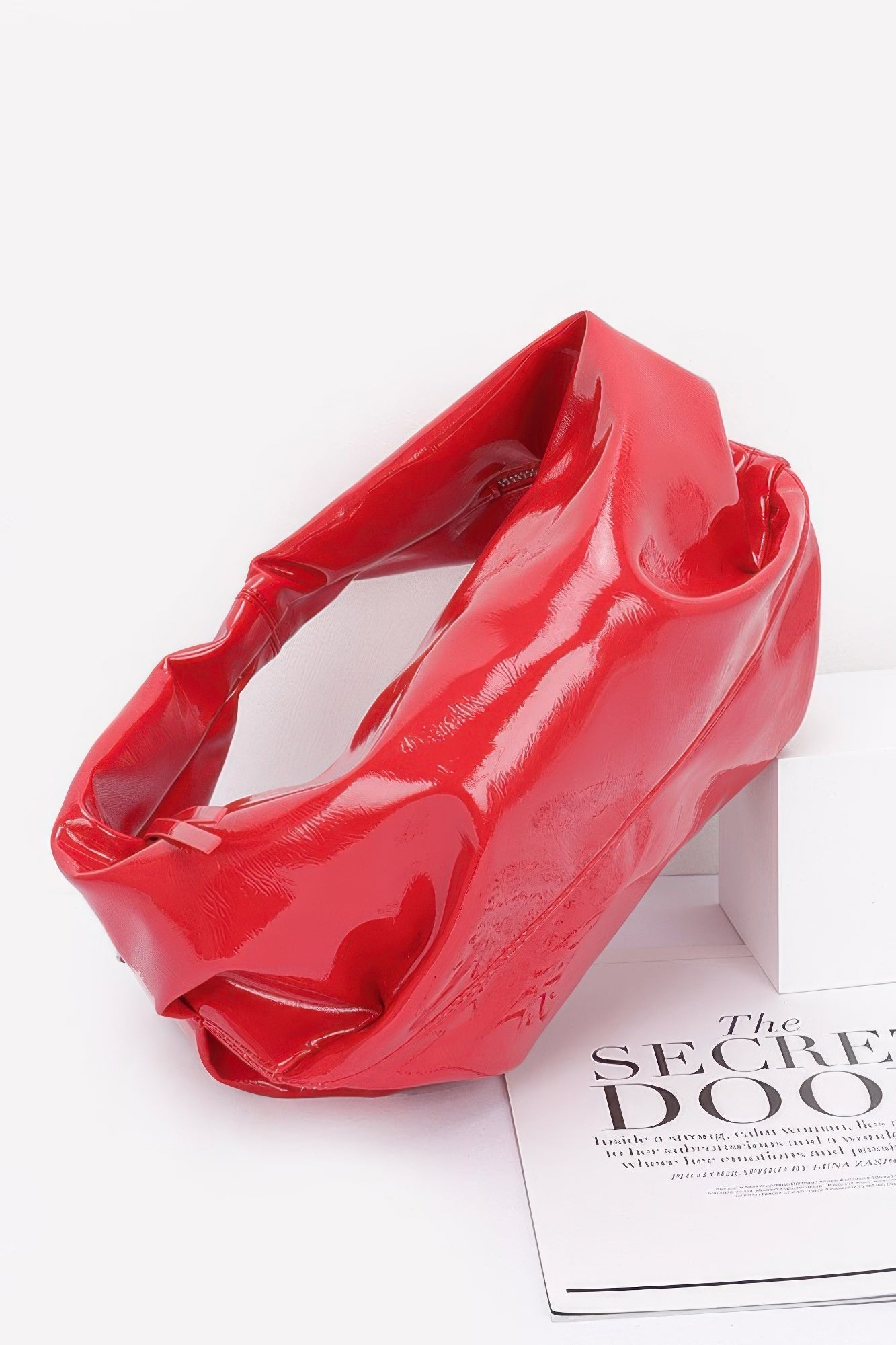 Patent Leather Hobo Bag - Wear Arielle