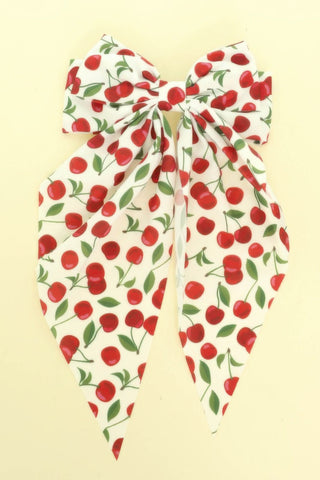 Playful Cherry Design Barrette Hair Clip - Wear Arielle