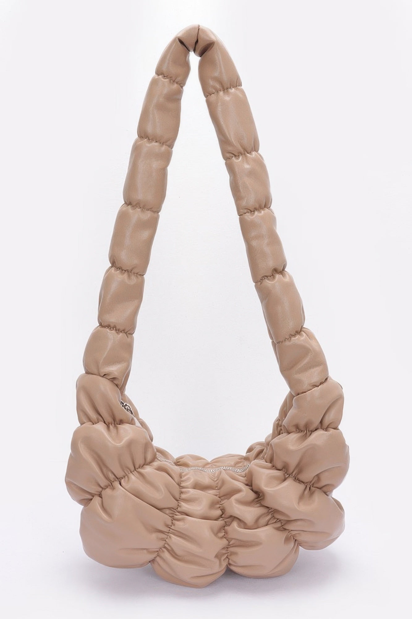 Pleated Faux Leather Crossbody Bag - Wear Arielle