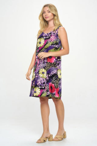 Plus Size Bns Print Missy Tank Dress - Wear Arielle