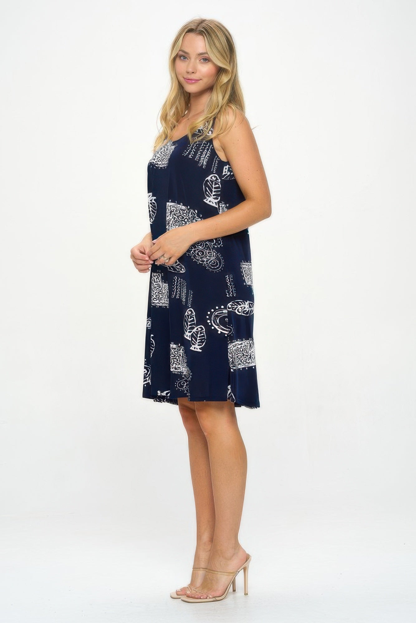 Plus Size Bns Print Missy Tank Dress - Wear Arielle