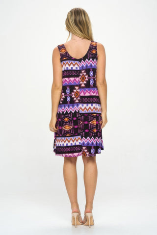Plus Size Bns Print Missy Tank Dress - Wear Arielle