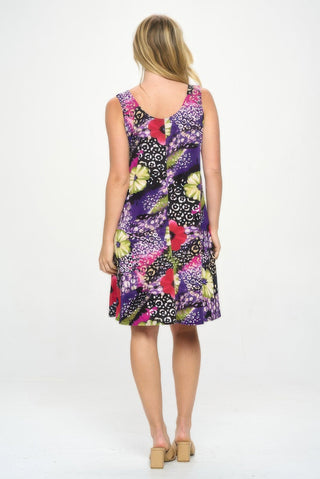 Plus Size Bns Print Missy Tank Dress - Wear Arielle
