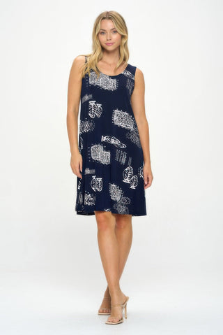 Plus Size Bns Print Missy Tank Dress - Wear Arielle