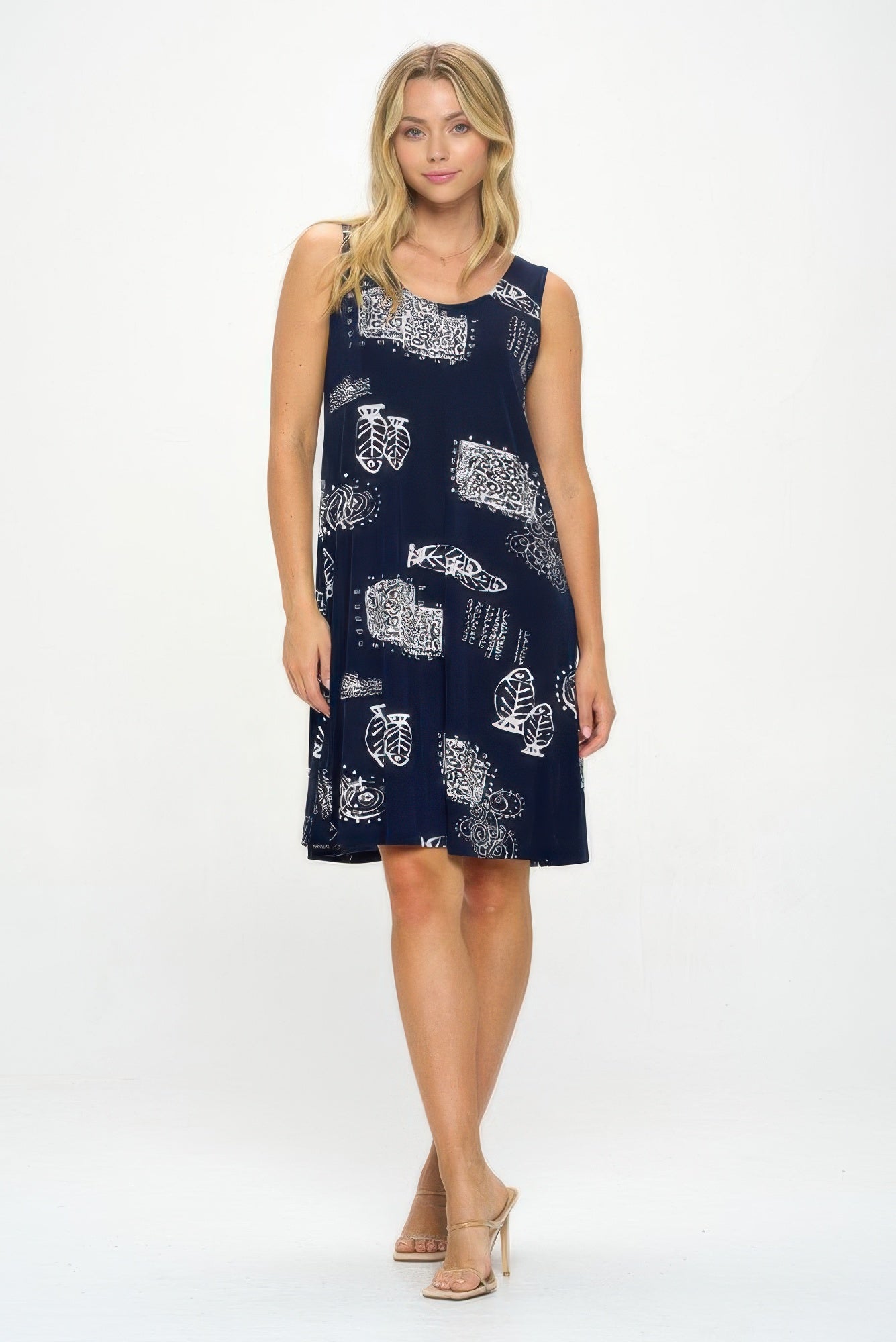 Plus Size Bns Print Missy Tank Dress - Wear Arielle