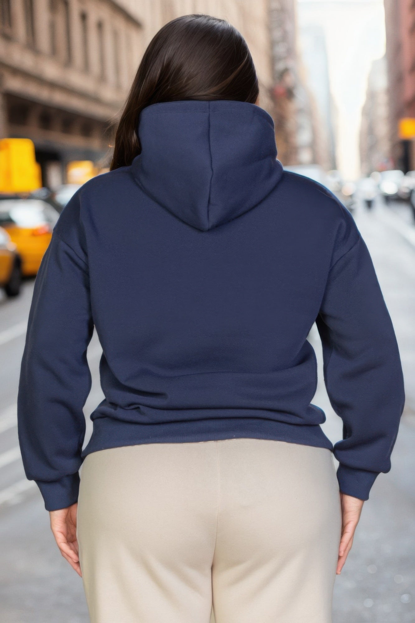 Plus Size Graphic Kangaroo Pocket Drawstring Hoodie - Wear Arielle
