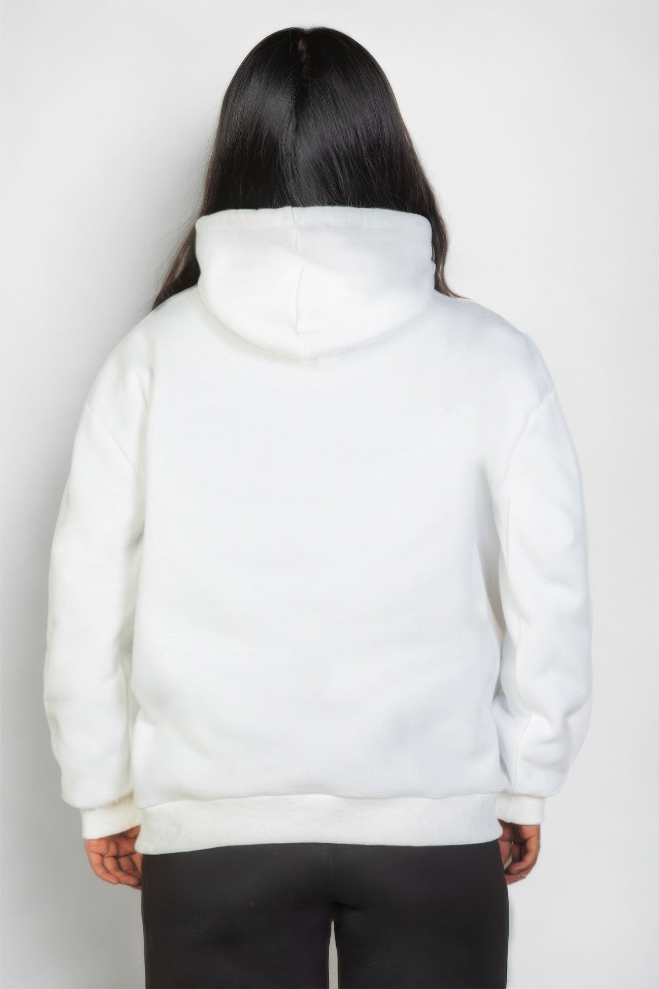 Plus Size Graphic Kangaroo Pocket Drawstring Hoodie - Wear Arielle