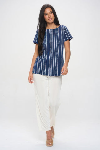 Plus Size Hit Boat Nk Short Sl Top - Wear Arielle