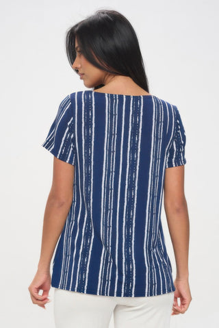 Plus Size Hit Boat Nk Short Sl Top - Wear Arielle