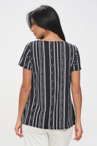 Plus Size Hit Boat Nk Short Sl Top - Wear Arielle