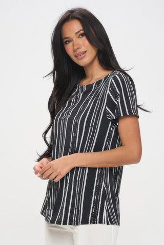 Plus Size Hit Boat Nk Short Sl Top - Wear Arielle