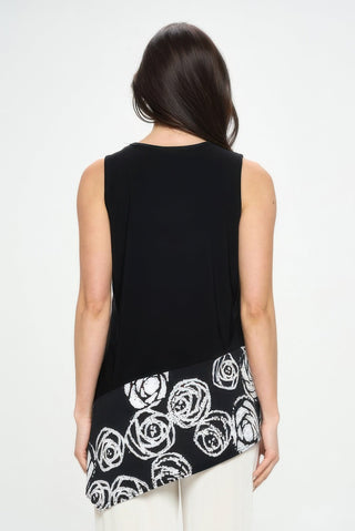 Plus Size Hit Sleeveless Contrast Top - Wear Arielle