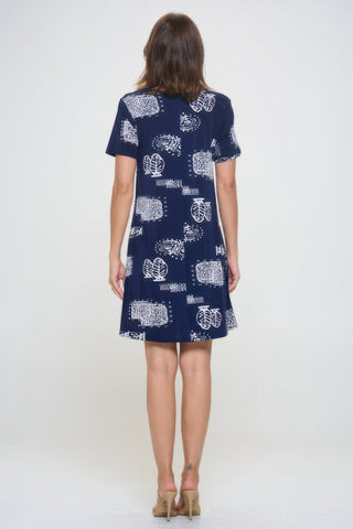 Plus Size Print Missy Dress Short Sleeve - Wear Arielle