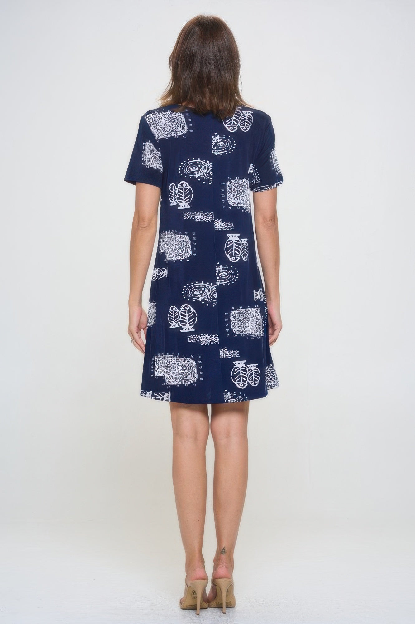 Plus Size Print Missy Dress Short Sleeve - Wear Arielle