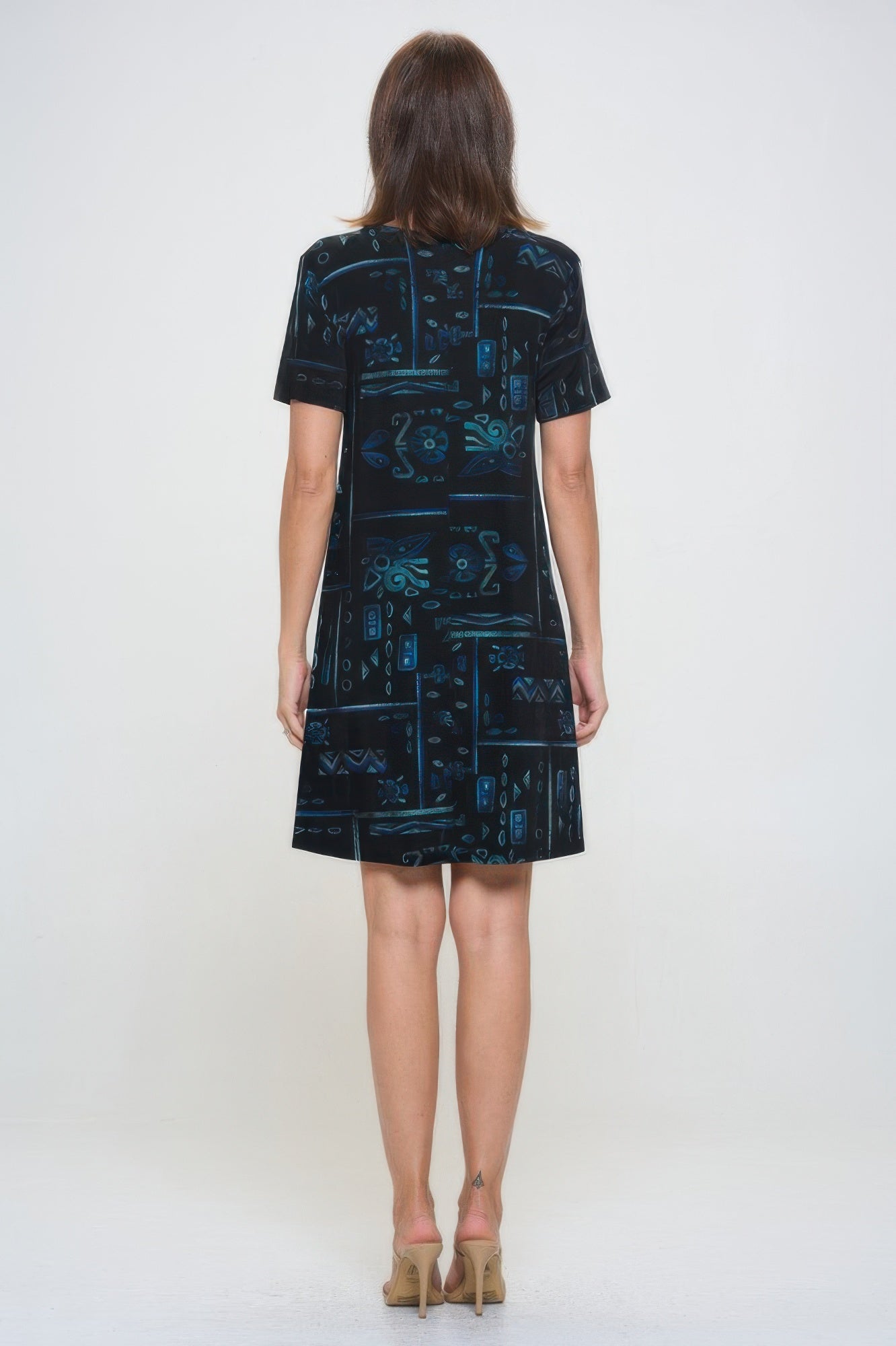 Plus Size Print Missy Dress Short Sleeve - Wear Arielle