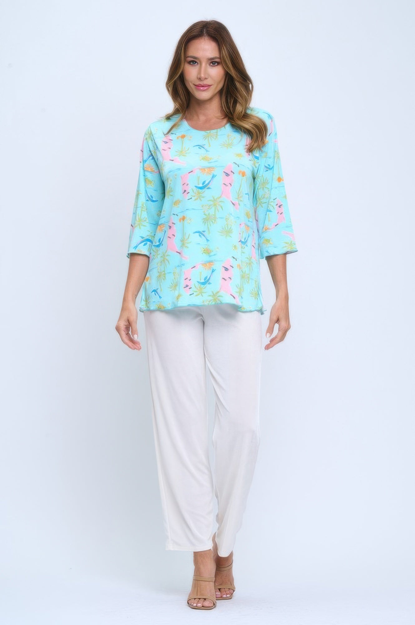 Plus Size Quarter Sleeve Merrow Top - Wear Arielle