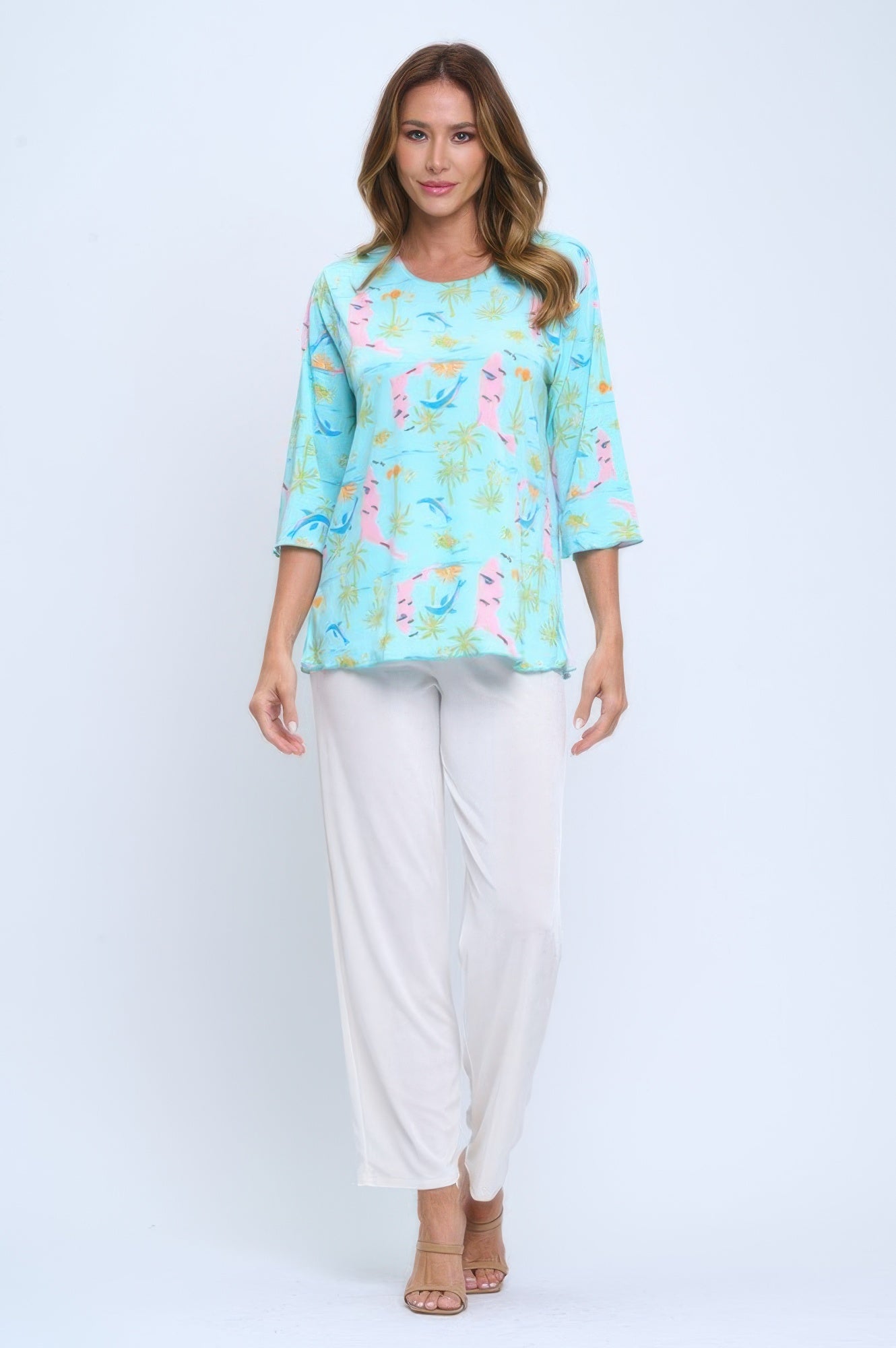 Plus Size Quarter Sleeve Merrow Top - Wear Arielle