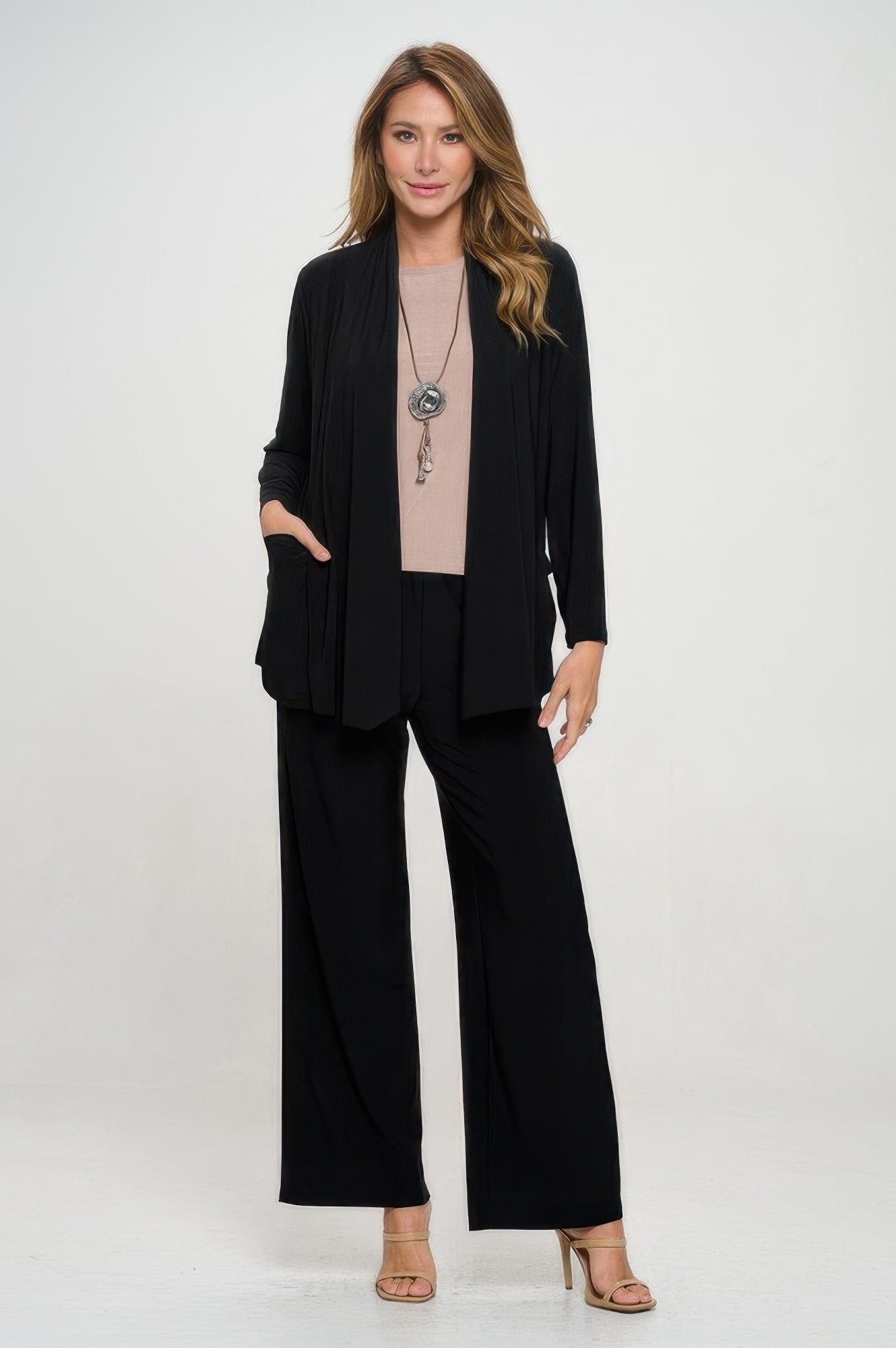 Pocket Draped Cardigan - Wear Arielle