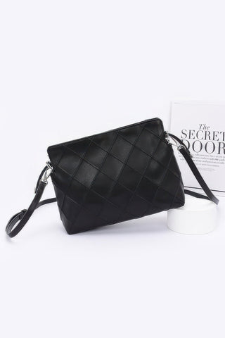 Quilted Faux Leather Bucket Crossbody Bag - Wear Arielle