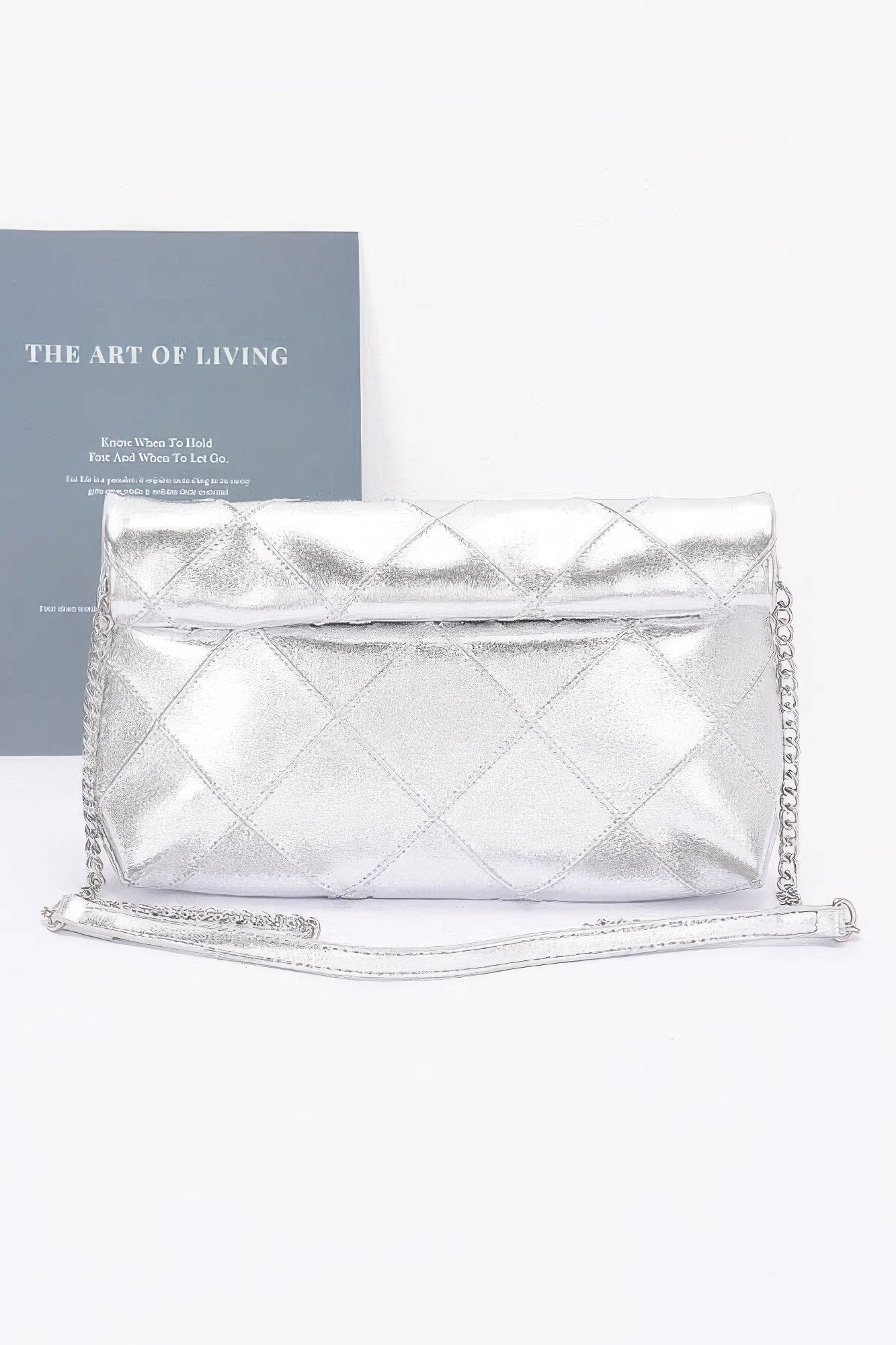 Quilted Faux Leather Pouch - Wear Arielle