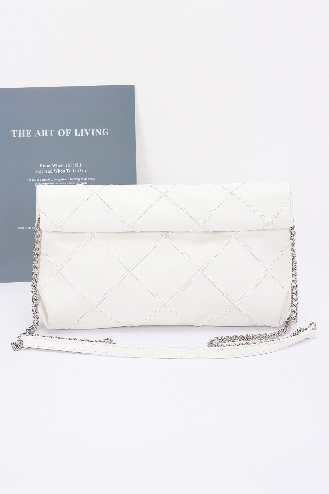 Quilted Faux Leather Pouch - Wear Arielle