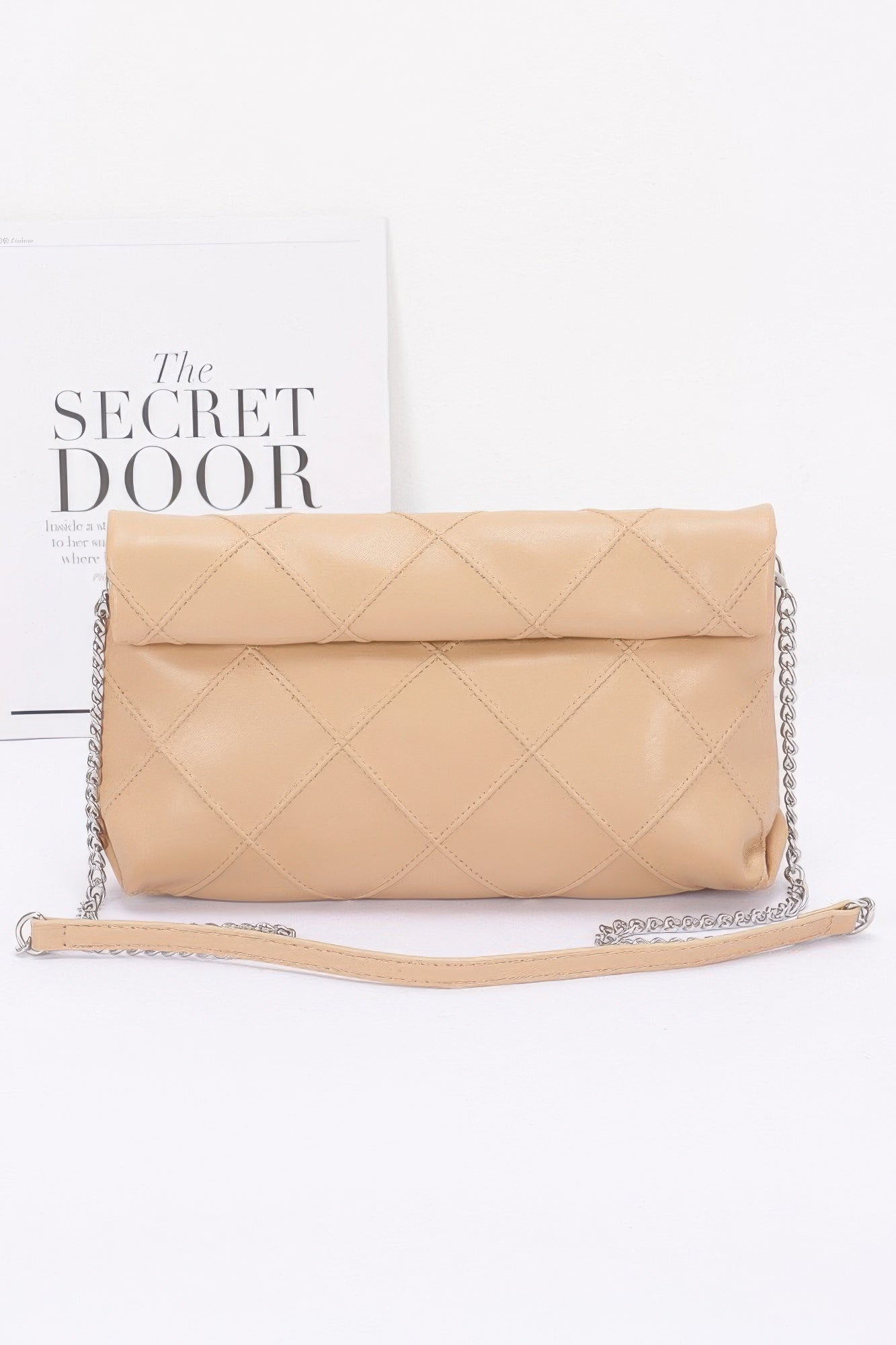 Quilted Faux Leather Pouch - Wear Arielle