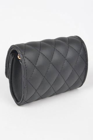 Quilted Mini Bag W/ Chain Belt - Wear Arielle