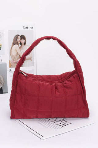 Quilted Nylon Shoulder Bag - Wear Arielle
