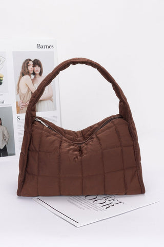 Quilted Nylon Shoulder Bag - Wear Arielle