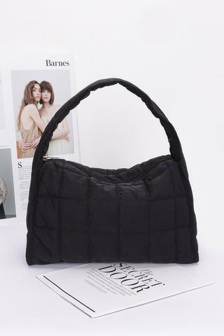 Quilted Nylon Shoulder Bag - Wear Arielle