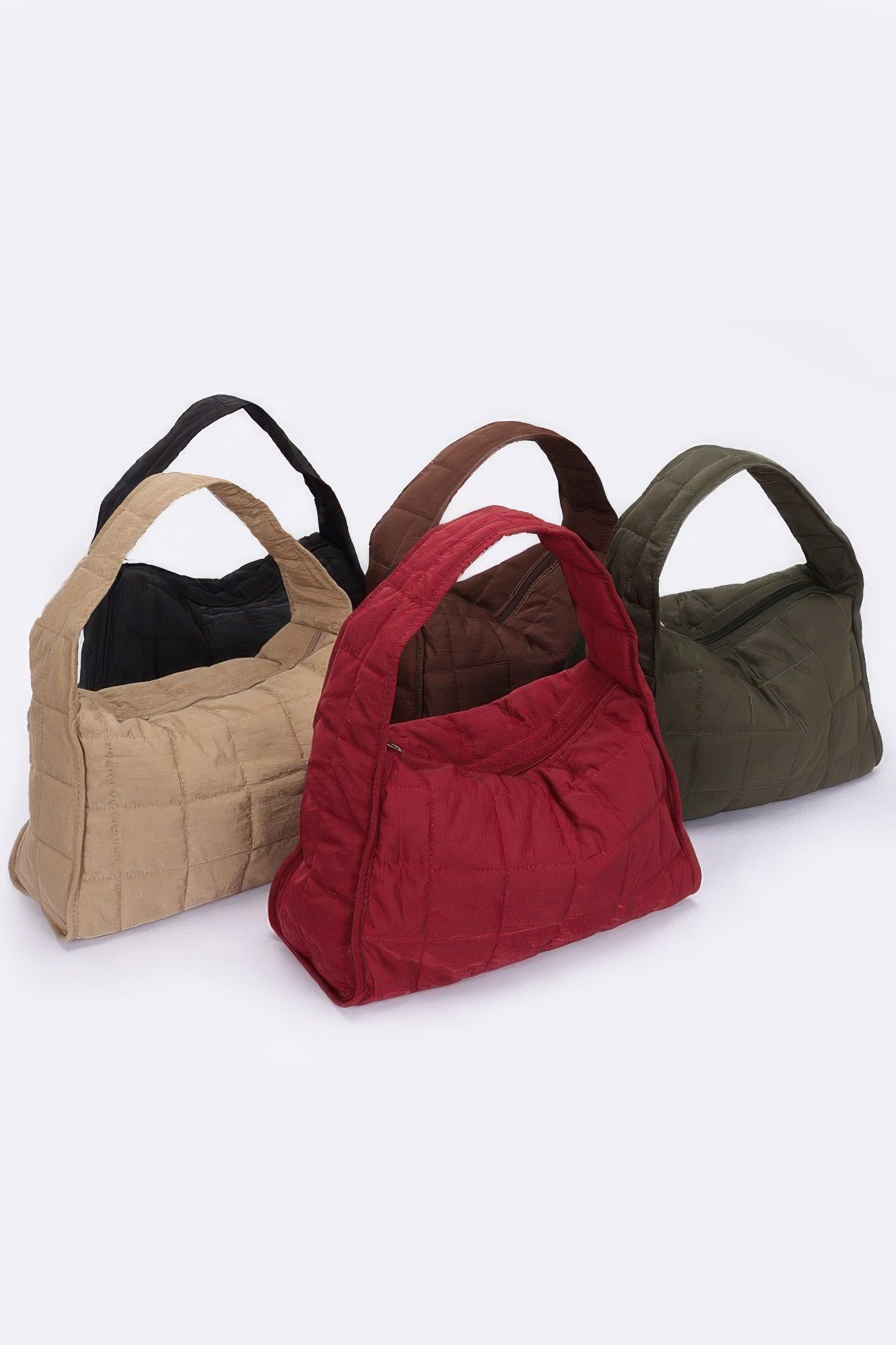 Quilted Nylon Shoulder Bag - Wear Arielle
