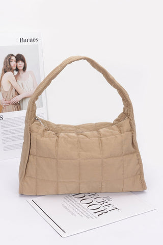 Quilted Nylon Shoulder Bag - Wear Arielle