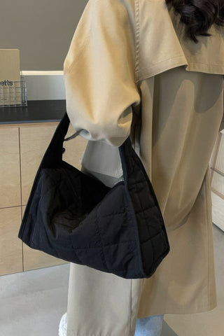 Quilted Nylon Shoulder Bag - Wear Arielle