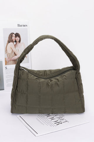 Quilted Nylon Shoulder Bag - Wear Arielle