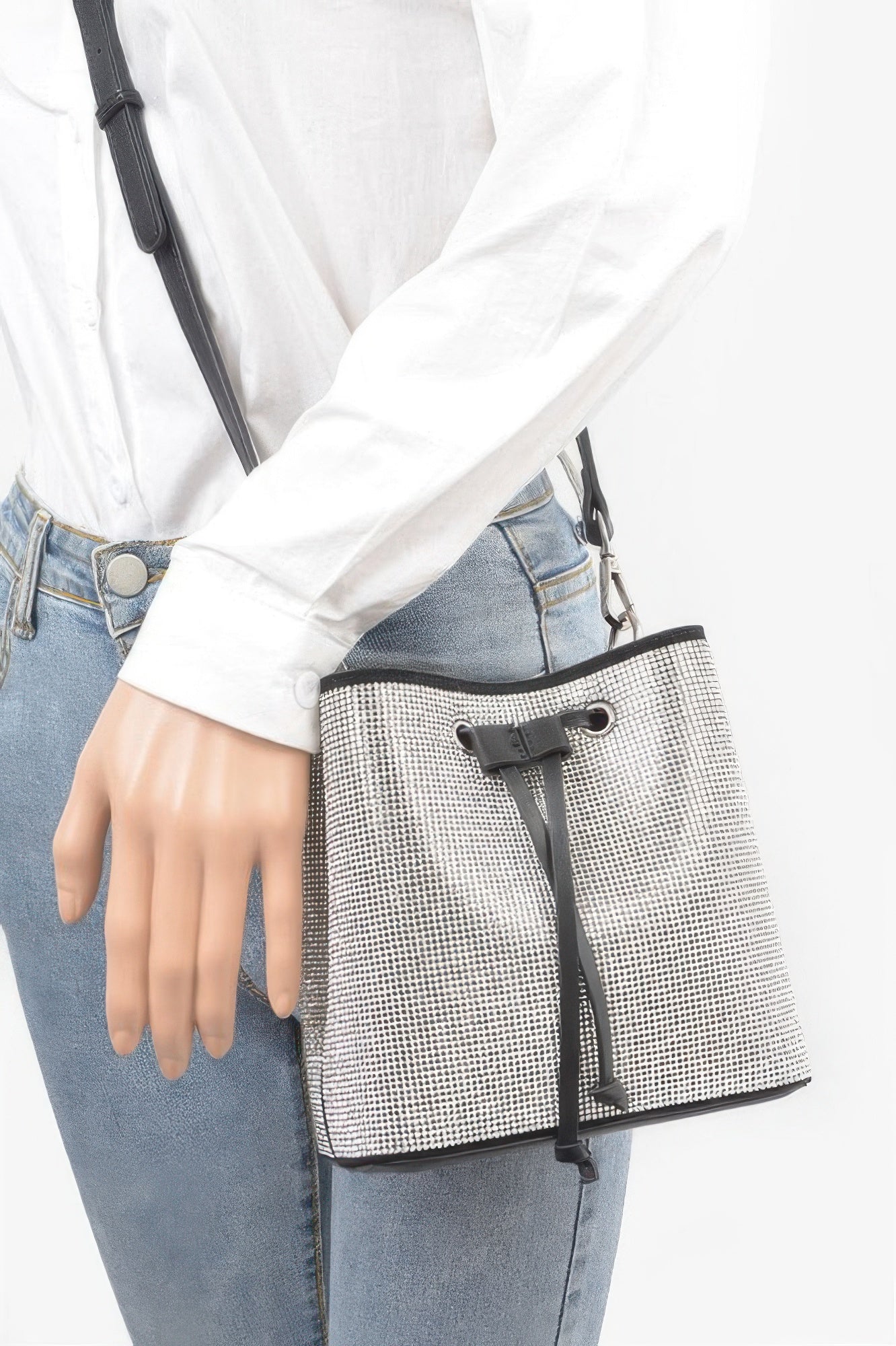 Rhinestone Bucket Bag - Wear Arielle