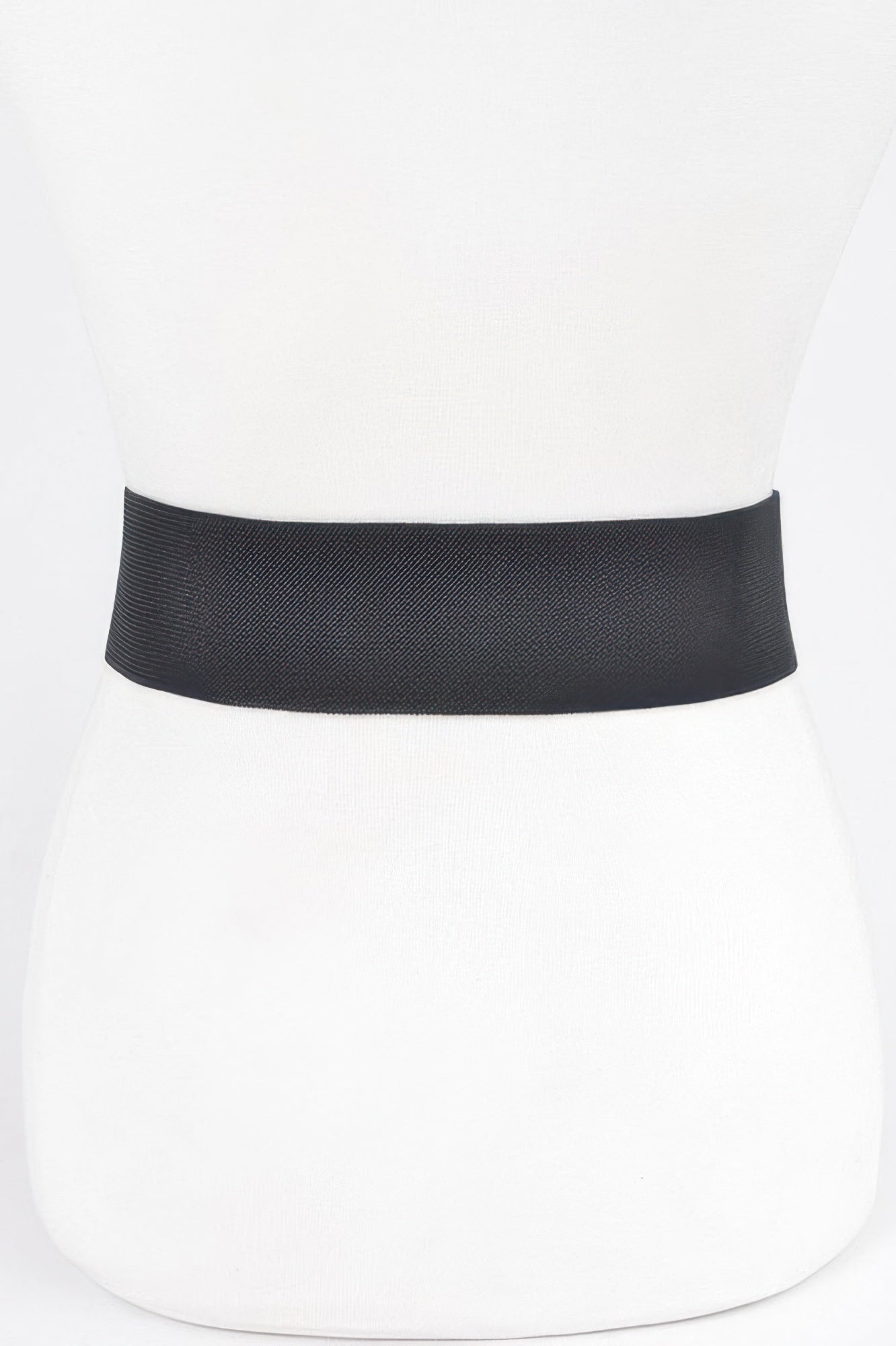 Rhinestone Buckle Plus Size Elastic Belt - Wear Arielle