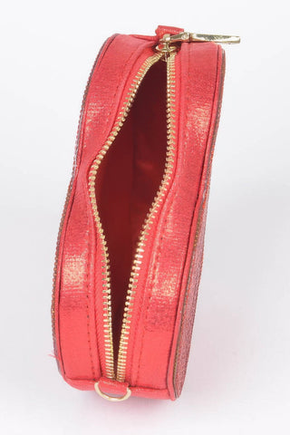 Rhinestone Heart Shape Clutch - Wear Arielle