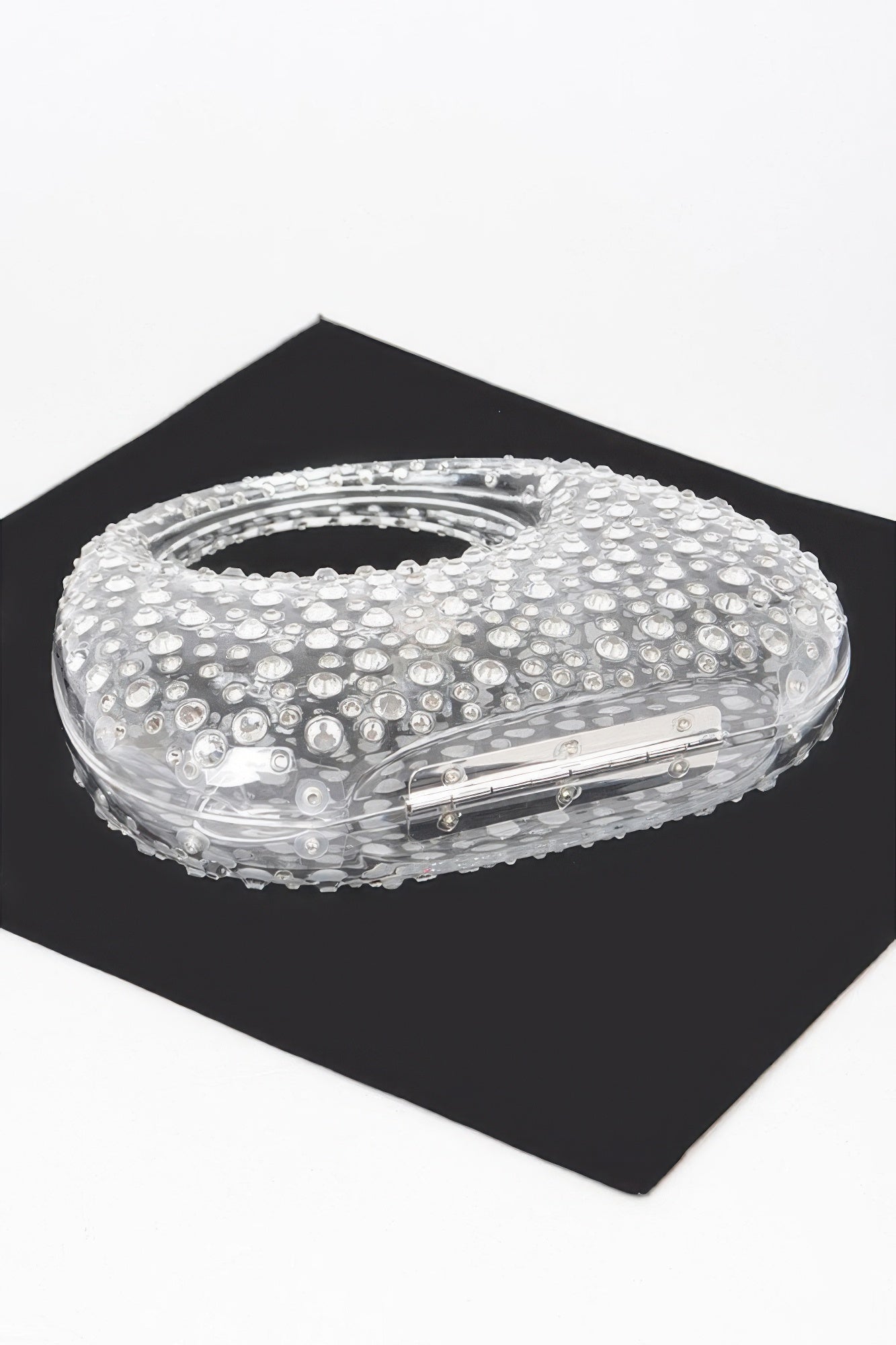 Rhinestone Hot Fix Clear Acrylic Clutch - Wear Arielle