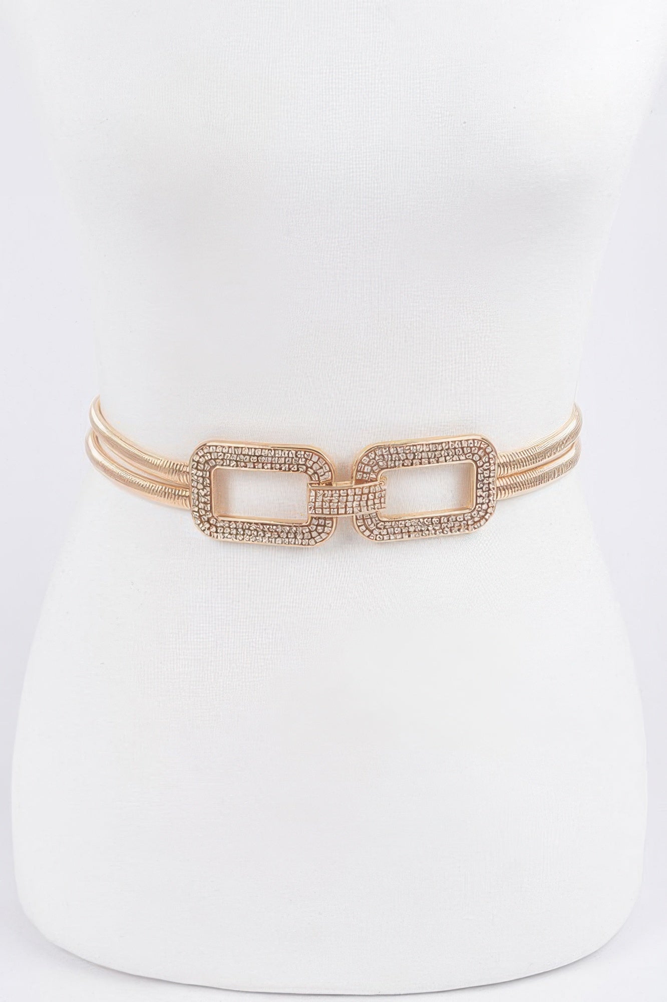 Rhinestone Metal Stretch Belt - Wear Arielle