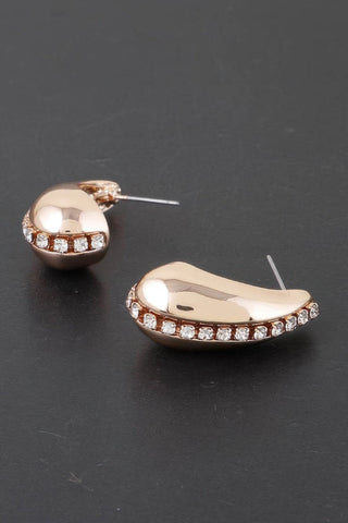 Rhinestone Tear Drop Earring - Wear Arielle